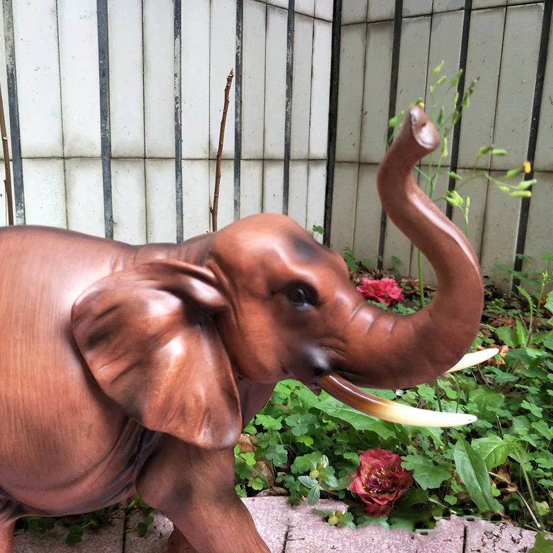 Декоративное животное скульптура слона поделки из смолы фэн-шуй искусственное