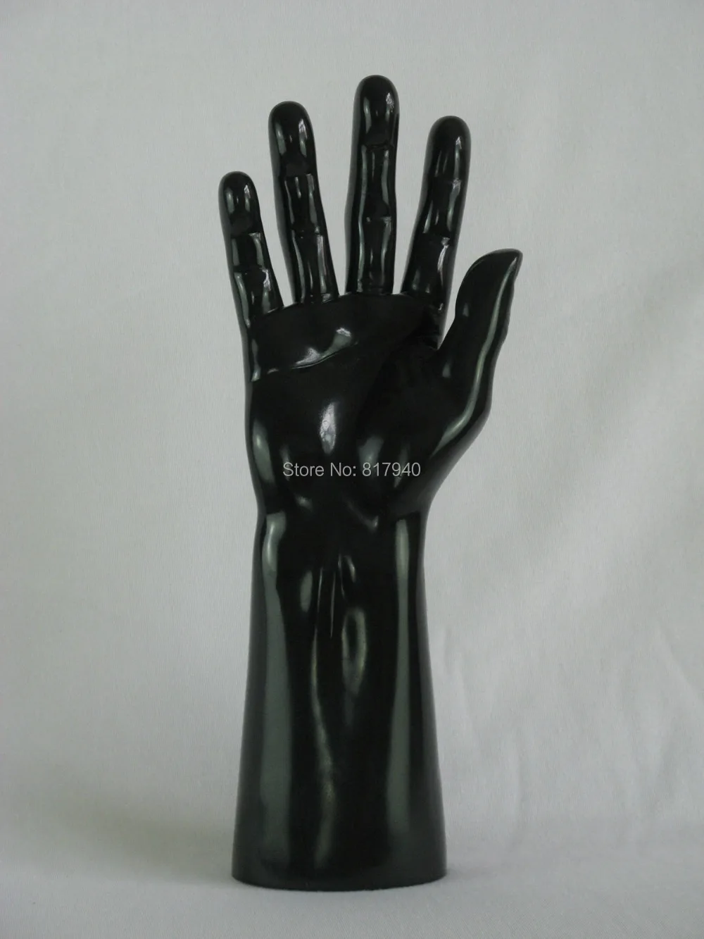 Акция! высокое качество черный реалистичной пластиковые мужской манекен рук