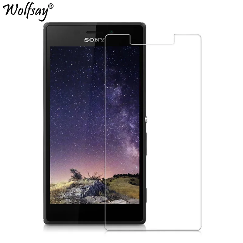 Закаленное стекло для Sony Xperia M2 2 шт. защитная пленка Защитная D2302 D2303 Wolfsay|for glass|glass