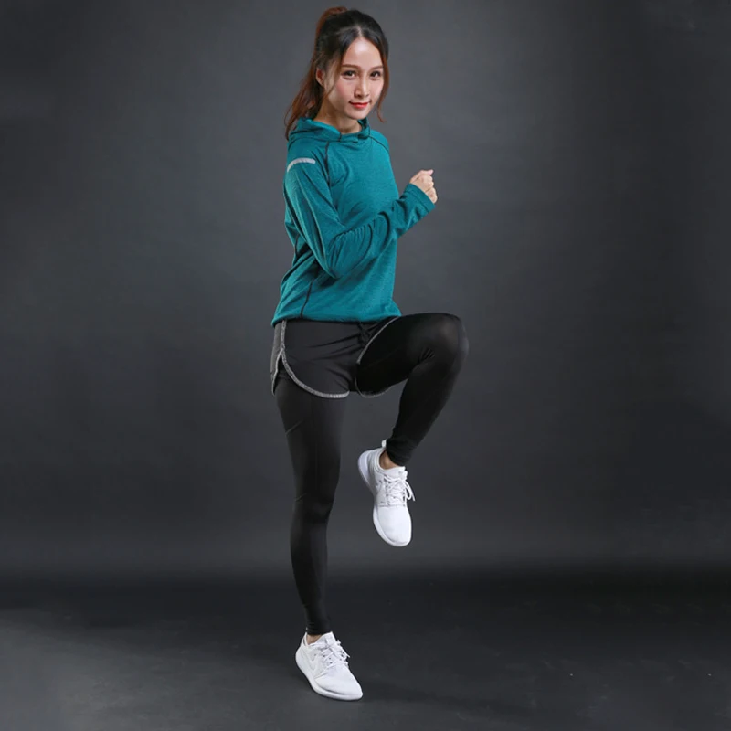 Женские спортивные толстовки, кофта для бега, женские куртки для бега, толстовки, светоотражающие рубашки с длинным рукавом, спортивные куртки, спортивный свитер