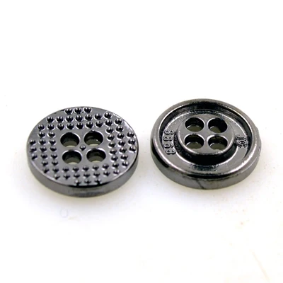 029 black 11mm Новое поступление, высокое качество, 10 шт./партия, маленькая Металлическая пуговица для шитья, цинковый сплав, золотой, черный цвет, используется для футболок, аксессуары для одежды - Цвет: 029 black 11mm