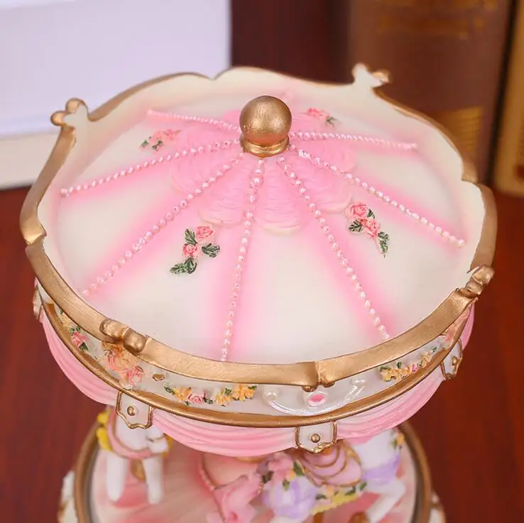 Вращающаяся музыкальная шкатулка в виде хрустального шара для дома креативный