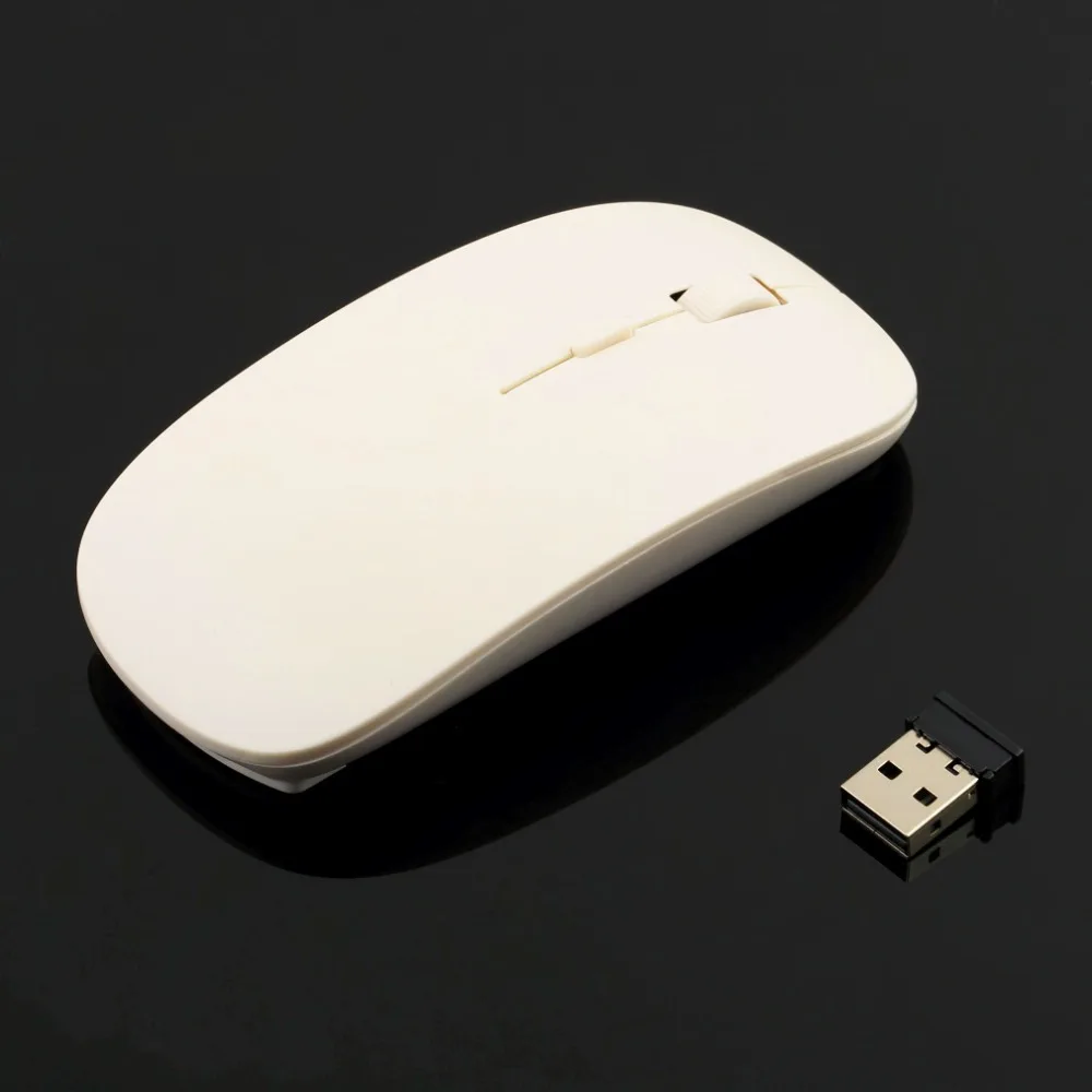 Ультратонкая Беспроводная оптическая мышь 2,4 ГГц USB для ноутбука и компьютера