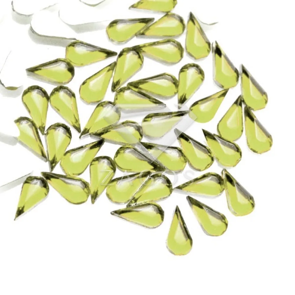 Olivine Green 1000 шт Акриловые 3 мм каплевидные стразы с плоской обратной поверхностью 12 цветов без горячей фиксации 3D Декор ногтей украшения оптом AF0011 - Цвет: Olivine Green