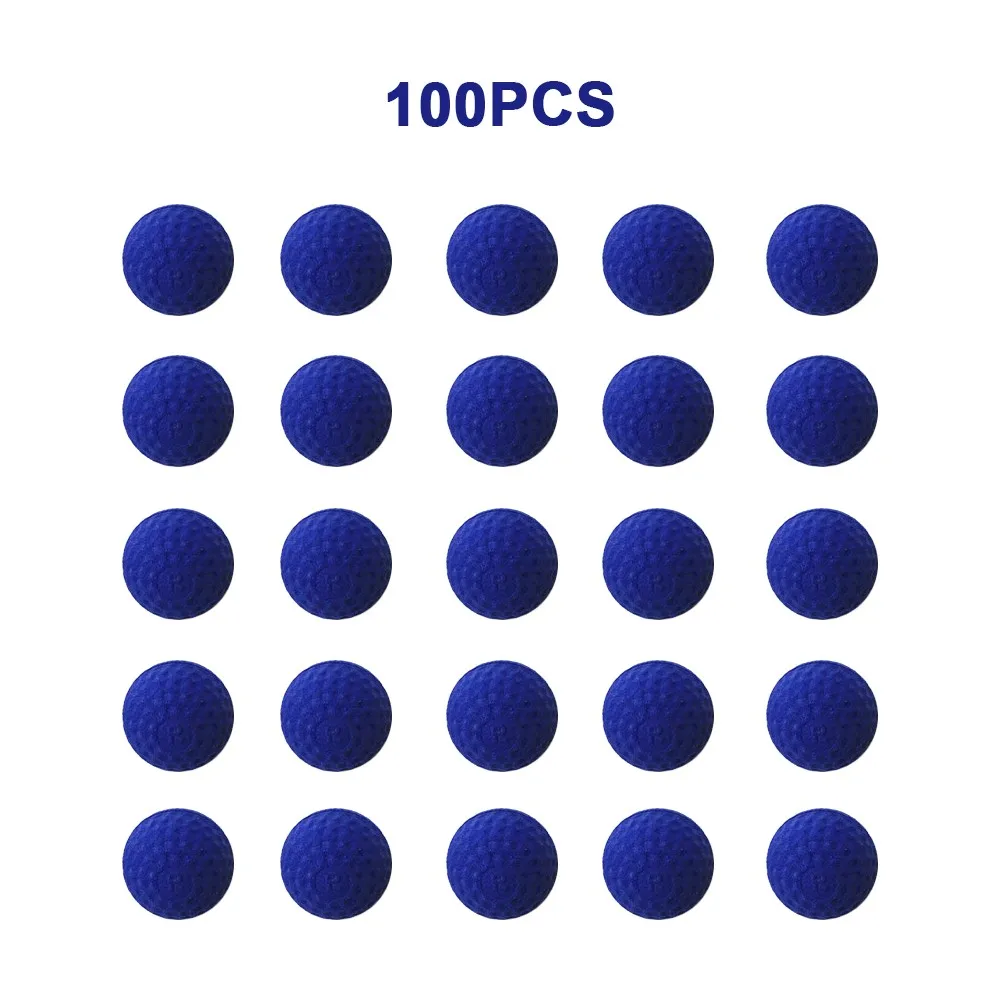 100pcs Blue Viciviya 100 шт Высокое качество шариковые пули для Rival Zeus Apollo Nerf игрушечный пистолет мягкий круглый Дартс для Nerf Rivals пистолет лучший подарок - Цвет: 100pcs Blue