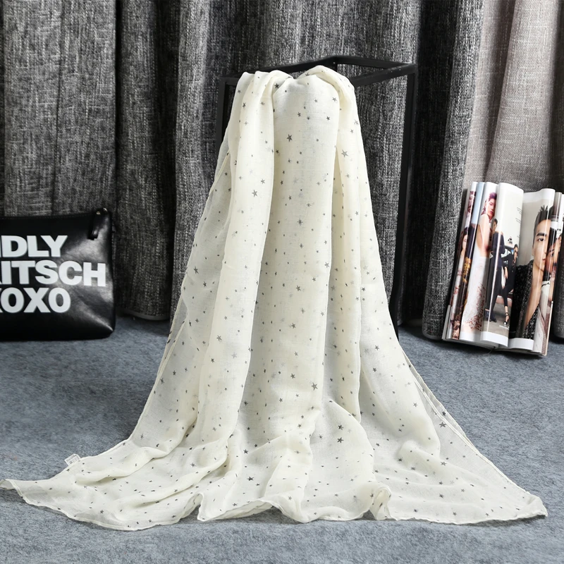 Летние солнцезащитный шарф для женщин мужчин 2016 теплый Пентакль звезда шарфы