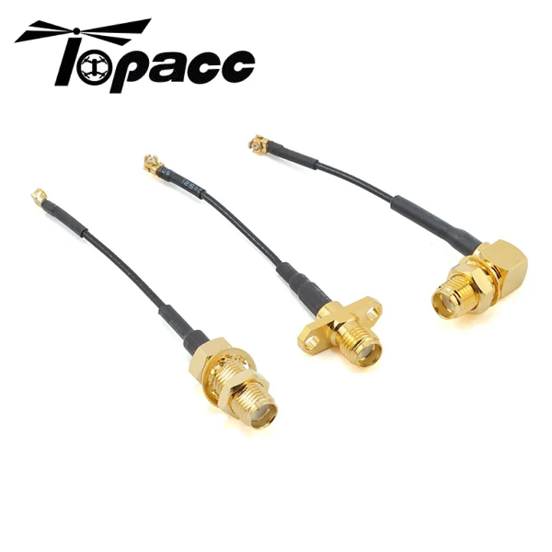 Набор аксессуаров ImmersionRC Tramp HV 3 шт. 50 мм коннектор U.Fl-SMA Female Кабель-адаптер 90