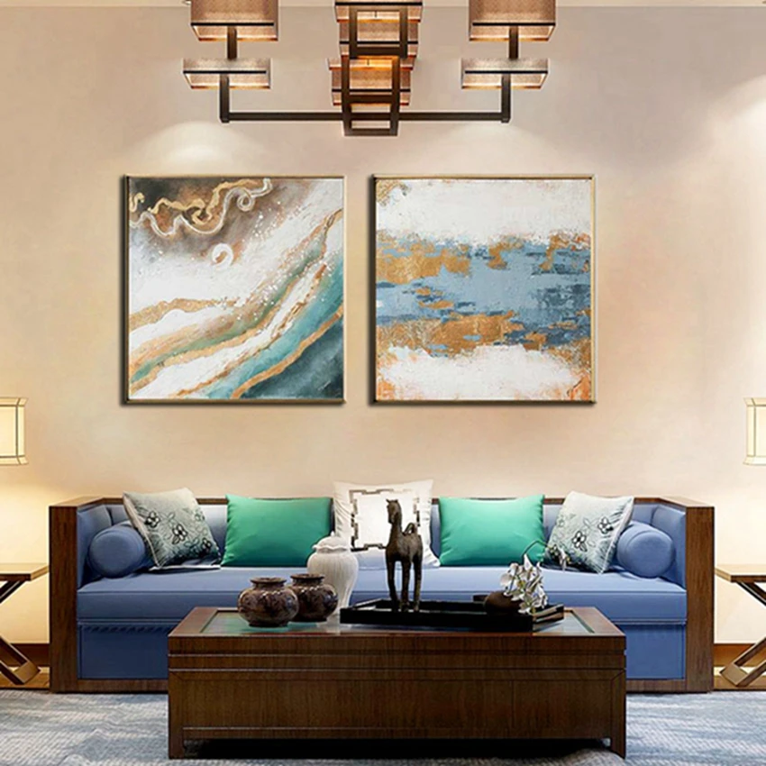 MYT Современная групповая картина маслом Ручная роспись Абстрактная акриловая