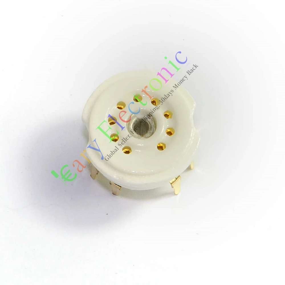 Опт и розница 4 шт. 9 Pin PCB Золотая вакуумная трубка розетка для SHUGUANG 12AX7 12AU7 аудио
