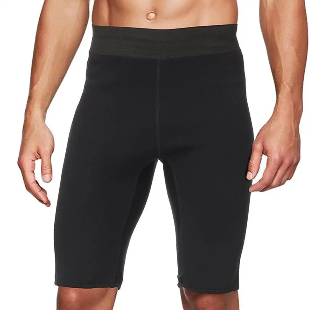 Sauna pants HEXIN, Мужская футболка, брюки, неопрен, Корректирующее белье для тела, сжигание жира, топы, талия, тренажер, сауна, пот, животик, контроль, Корректирующее белье для похудения - Цвет: Sauna pants
