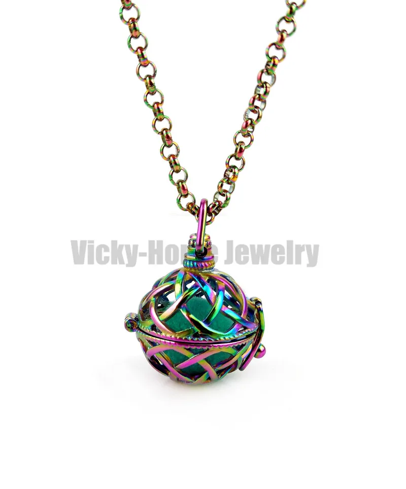 Круглая нержавеющая сталь 316L стальная клетка незаменимый женский медальон для