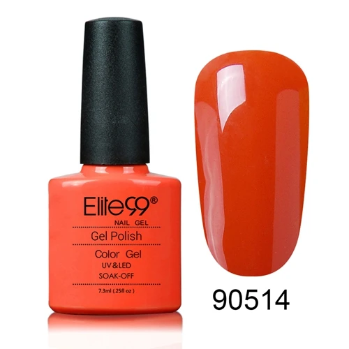 90514 Elite99 79 цветов УФ гель лак для ногтей Гель-лак долговечный замачиваемый Светодиодный УФ-гель цветной горячий гель для ногтей 7,3 мл/уп. инструмент для дизайна ногтей - Цвет: 90514