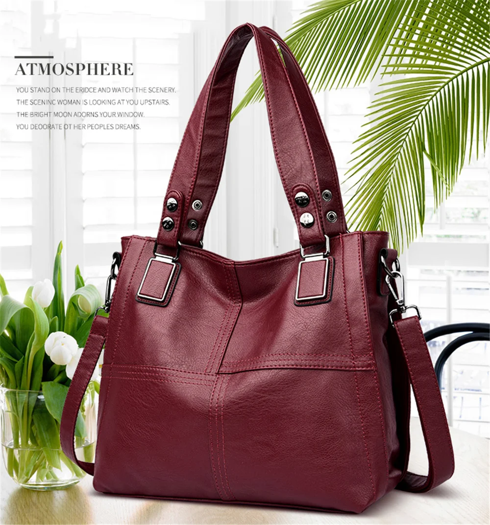 Sac A основной Femme Лоскутные кожаные роскошные сумки женские сумки дизайнерские женские ручные сумки Большие женские сумки через плечо Повседневная Сумка-тоут
