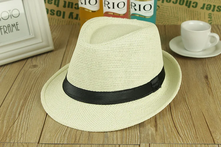 Регулируемая пляжная шляпа унисекс Соломенная Панама с широкими полями для