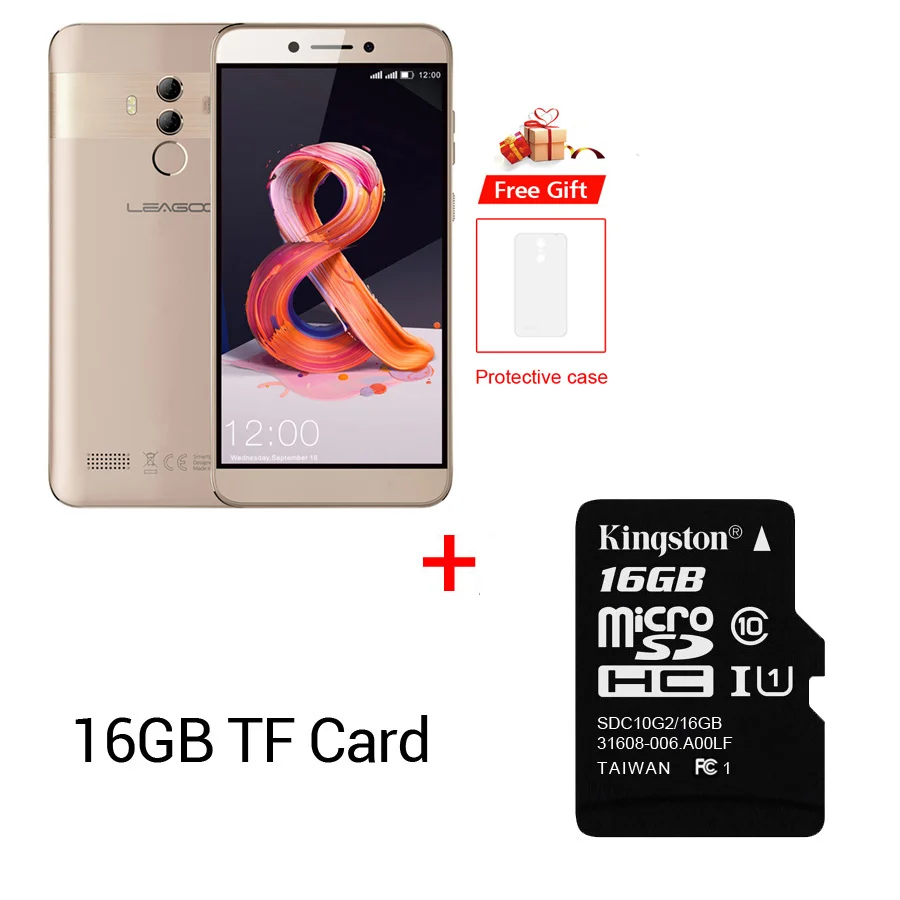 Gold Add 16GB Card Leagoo T8S Face ID 5,5 ''FHD 16:9 Incell 4 Гб ОЗУ 32 Гб ПЗУ Android 8,1 MT6750T Восьмиядерный 3080 мАч 13 МП Двойная камера мобильный телефон - Цвет: Gold Add 16GB Card