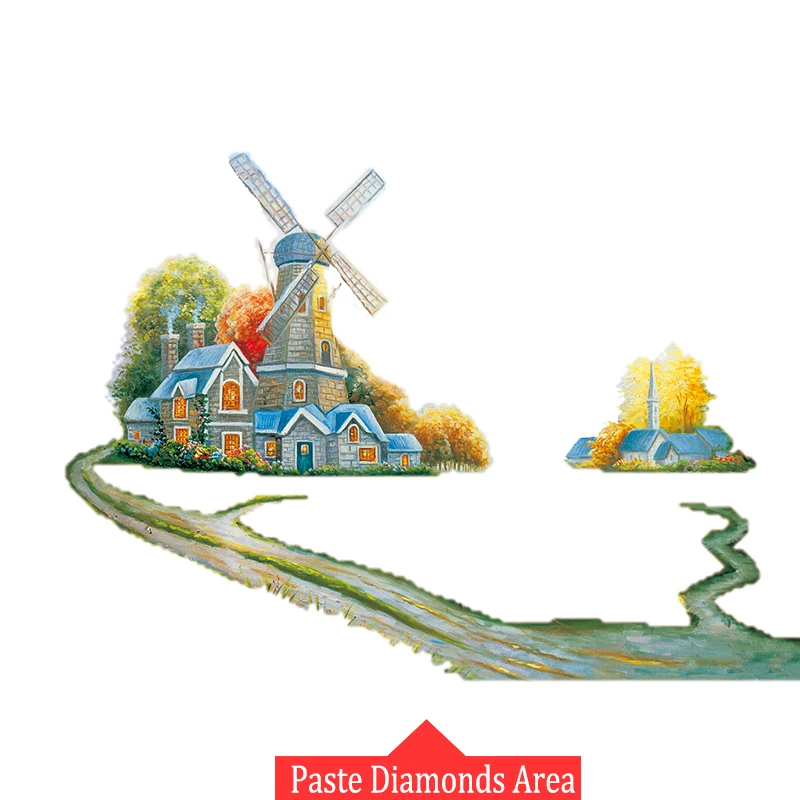 Алмазная картина вышивка крестом пейзаж блеск стразы мозаика набор 5D круглые