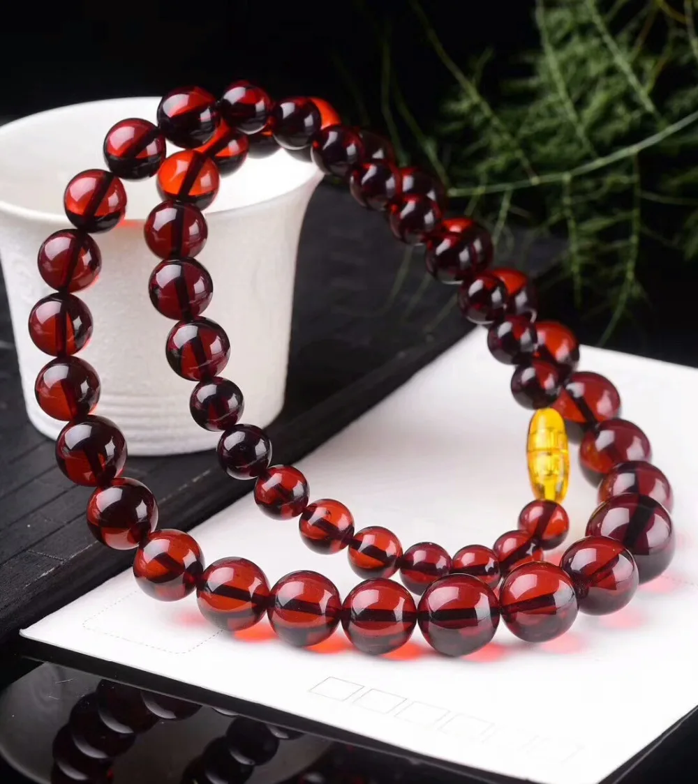 Сертифицированные Круглые Бусины Из Натурального Красного коридора женские