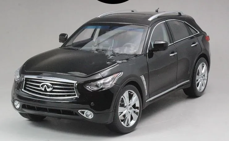 Черный Высокая имитация INFINITI QX70 SUV Коллекция Модель 1:18 передовая модель автомобиля из сплава, литая металлическая модель игрушечного автомобиля - Цвет: Черный