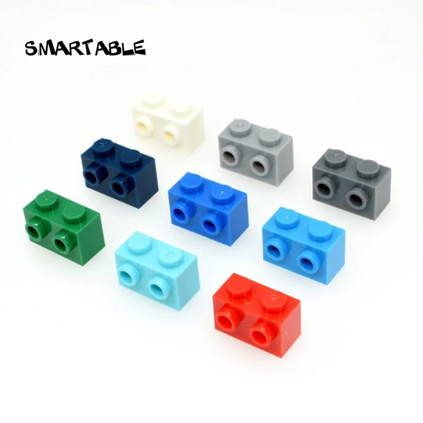 Специальный технический кирпич Smartable 1x2 со шпильками на 1 стороне детали для