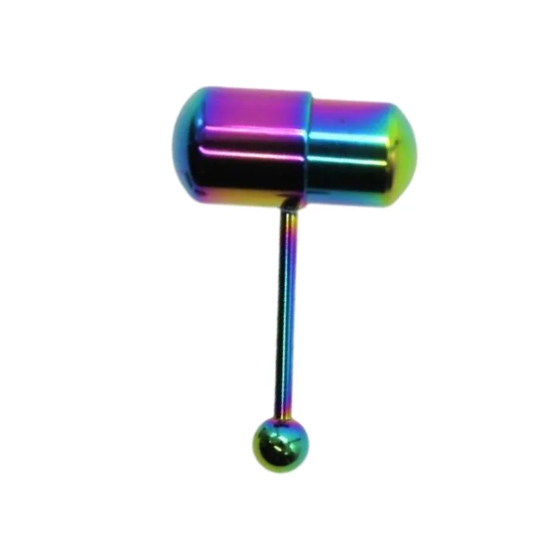 2 шт. ювелирных изделий для пирсинга вибрирующее кольцо с языком нержавеющая