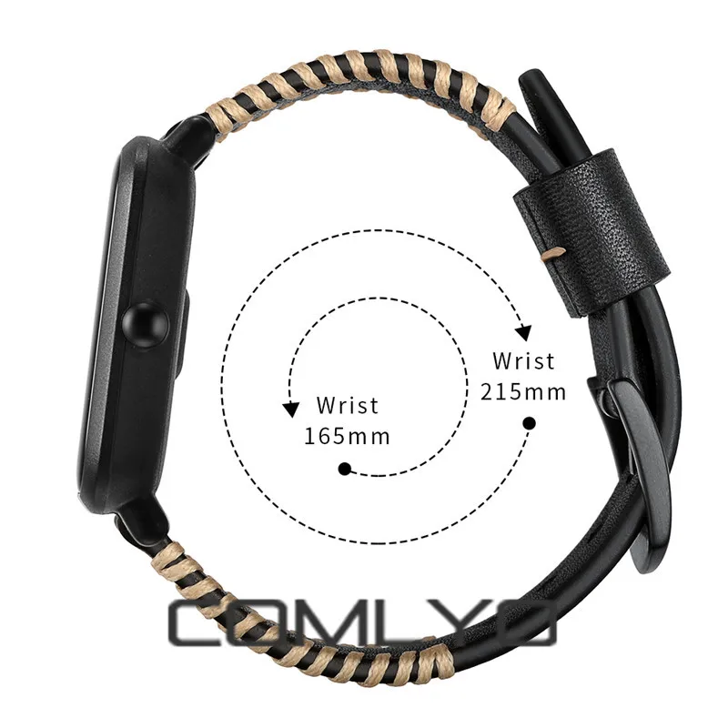 Для оригинальных Xiaomi Huami Amazfit BIT ремешок кожаный браслет Смарт часы браслет Lite Bip спортивные полосы для galaxy Watch 42 мм