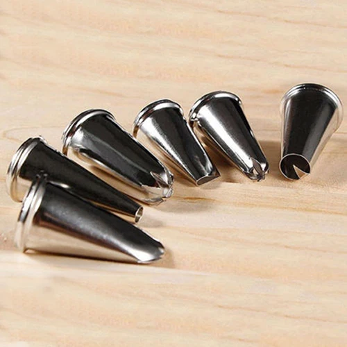 Nozzles 6Pcs Pastry Tips Cake Icing Piping Fondant Cupcake Sugarcraft Decorating | Дом и сад