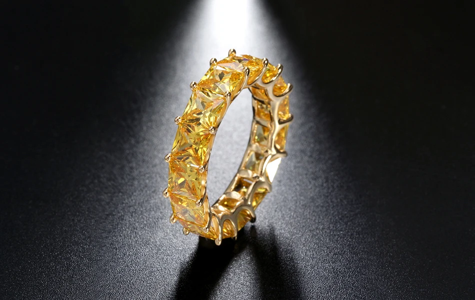 ORSA JEWELS реальные 925 пробы Серебряные кольца для Для женщин Для мужчин Обручение и обручальное AAA CZ модные праздничные ювелирные изделия SR48