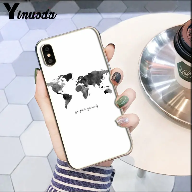 Yinuoda путешествие по всему миру Новинка чехол для телефона Fundas чехол для Apple iPhone 8 7 6 6S Plus X XS MAX 5 5S SE XR Чехол для мобильного телефона
