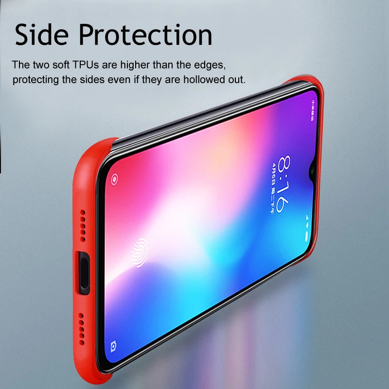 Для Xiao mi 9 mi 9 Red mi K20 Pro Чехол-Бампер Жесткий ПК прозрачный Гибридный чехол с кристаллами для xiaomi mi 9 se с металлическим кольцом для пальца
