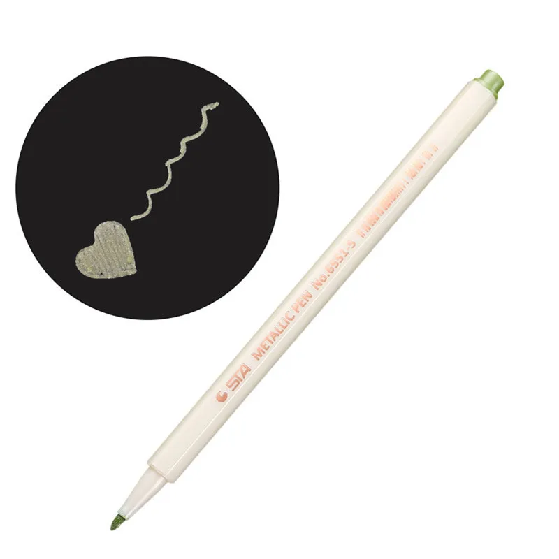 10 цветов DIY граффити художественные маркеры кисть художественный Рисунок металлический маркер для эскизов Канцтовары офисный школьный принадлежности - Цвет: 8