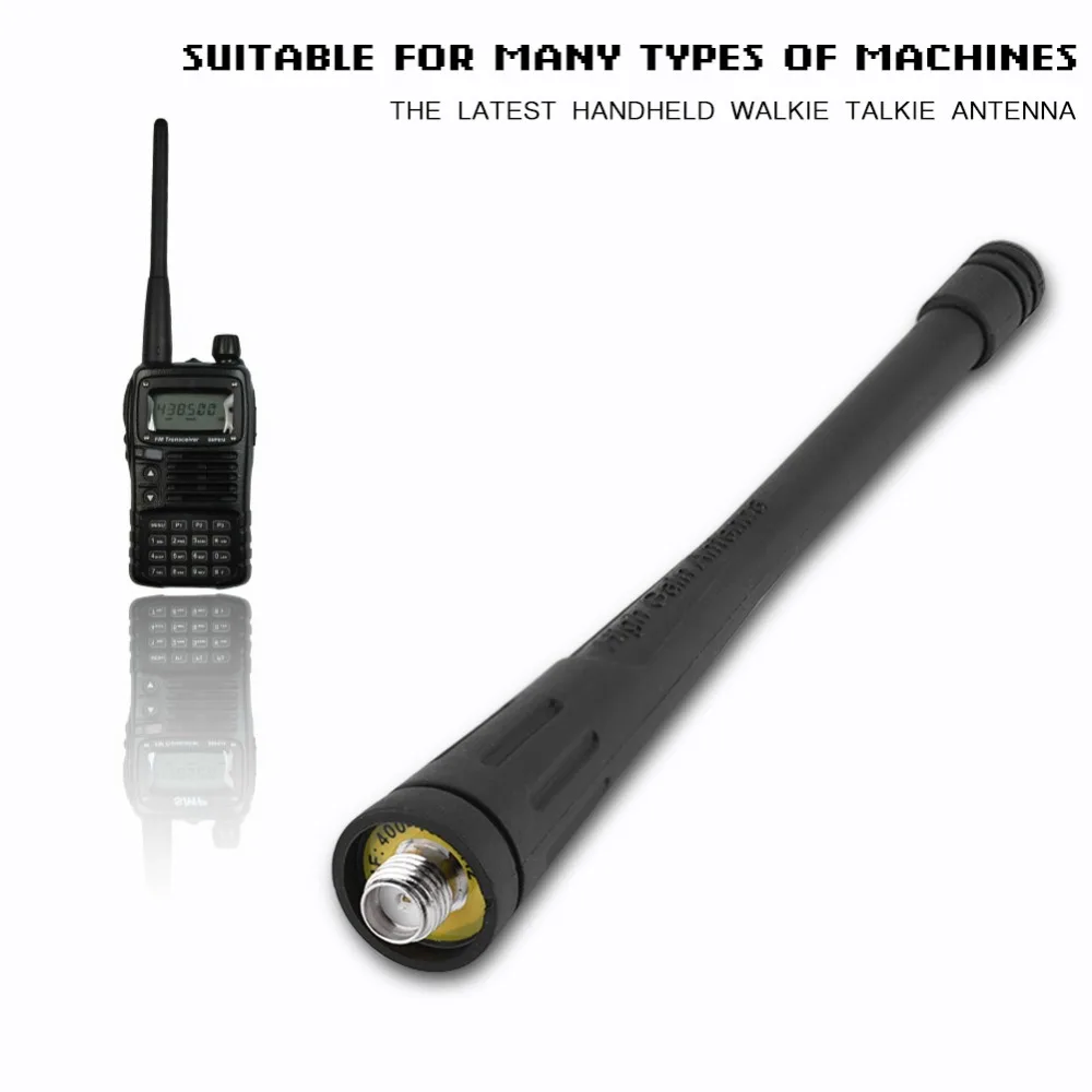 SOONHUA 10 шт. UHF 400 480 МГц антенна с высоким коэффициентом усиления SMA Женская мягкая