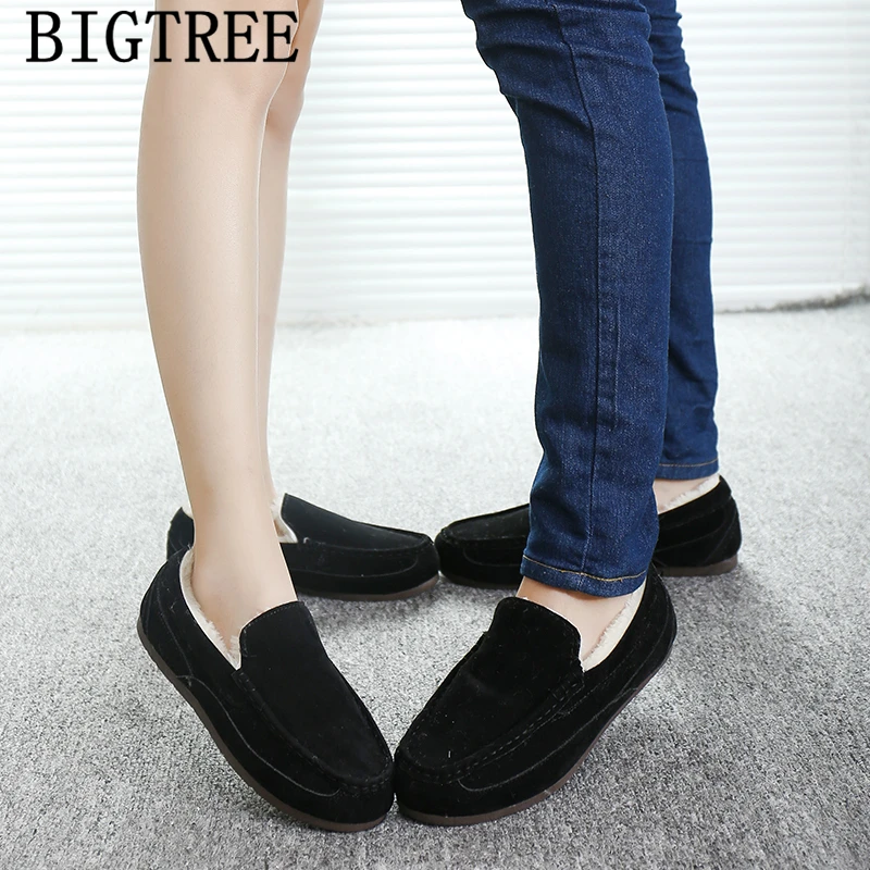 Ботинки женские зимние на плоской подошве повседневная обувь черные розовые |