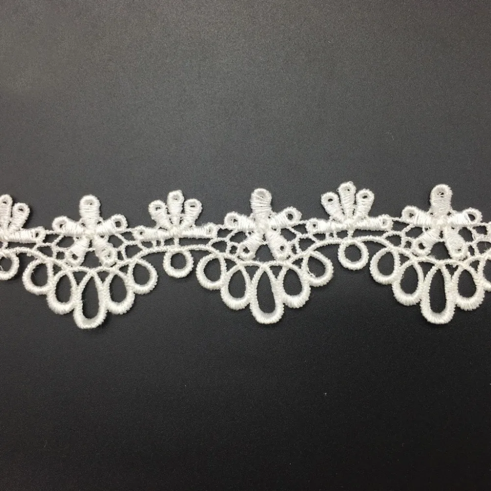 15 ярдов 4 см ширина белая Водорастворимая кружевная отделка аксессуары сделай