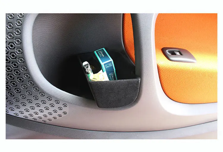 Автомобильный Дверной ящик для хранения для Mercedes, Smart Fortwo 453, коробка для хранения дверных ручек, автомобильные аксессуары, контейнер для интерьера, ящик для инструментов