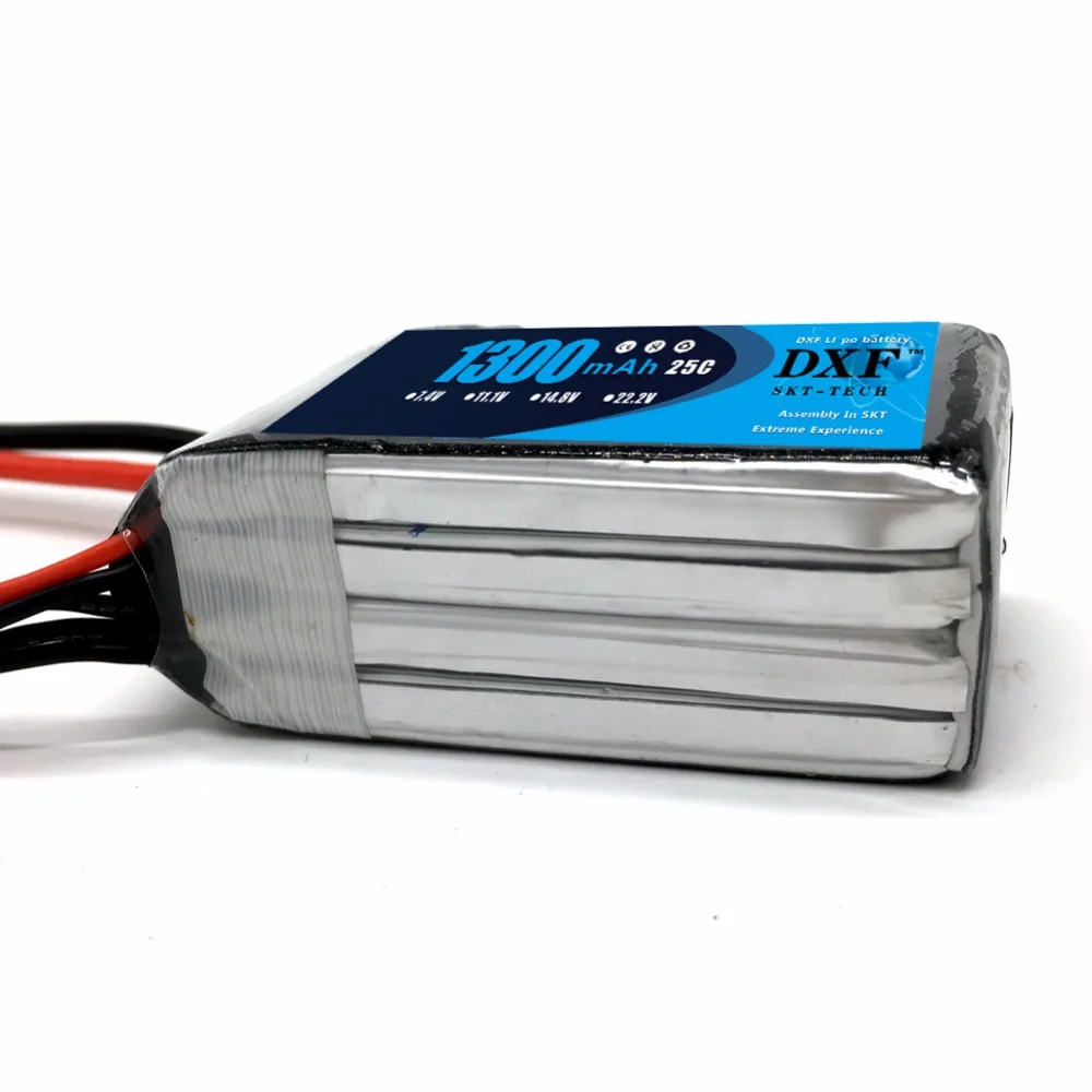 Литий полимерный аккумулятор DXF RC 2S 7 4 в 1300 мАч 25C макс. 50C с разъемом Deans для
