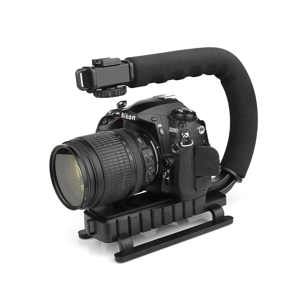 C образный держатель ручка Видео Ручной Стабилизатор для DSLR Nikon Canon Sony камера и