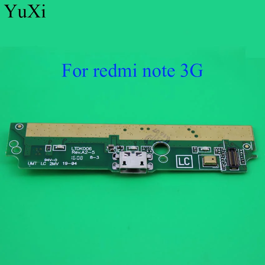 YuXi 1 шт. Новый USB разъем плата для зарядки док-станция гибкий кабель Xiaomi Redmi Hongmi note 3g