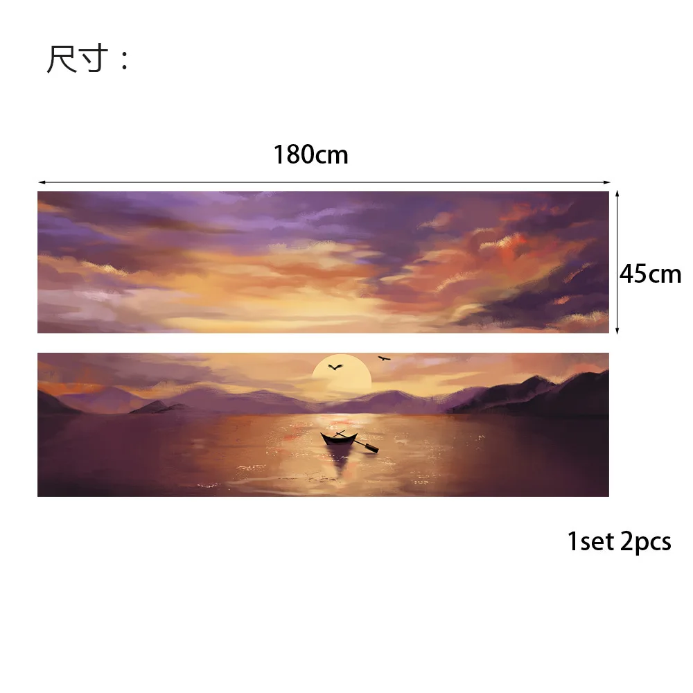 Лодка на реке солнцезащитные очки сцена Наклейка стену s для спальни декор стен