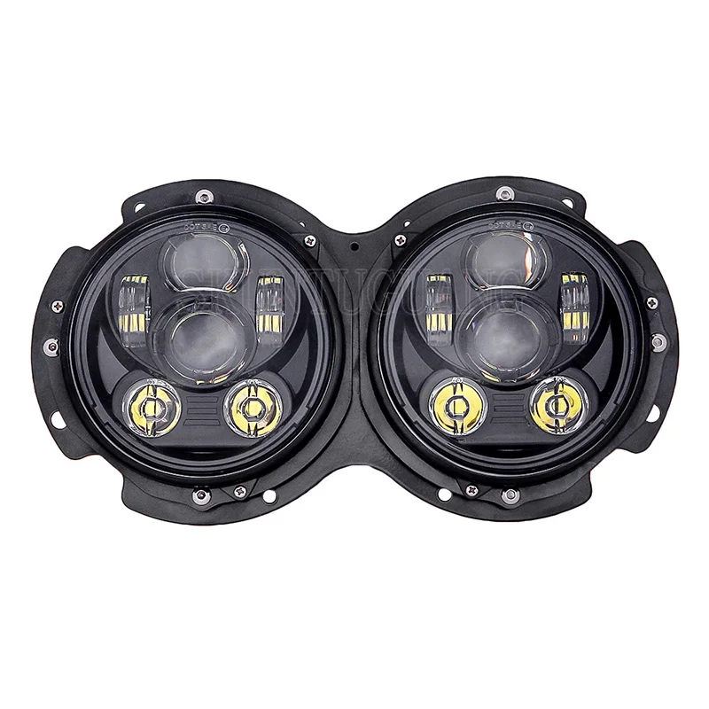 5.75 Inch Double Lamp Bracket Ring 5-3/4&quot LED Motorcycle Round Headlight Twin Mounting | Автомобили и мотоциклы