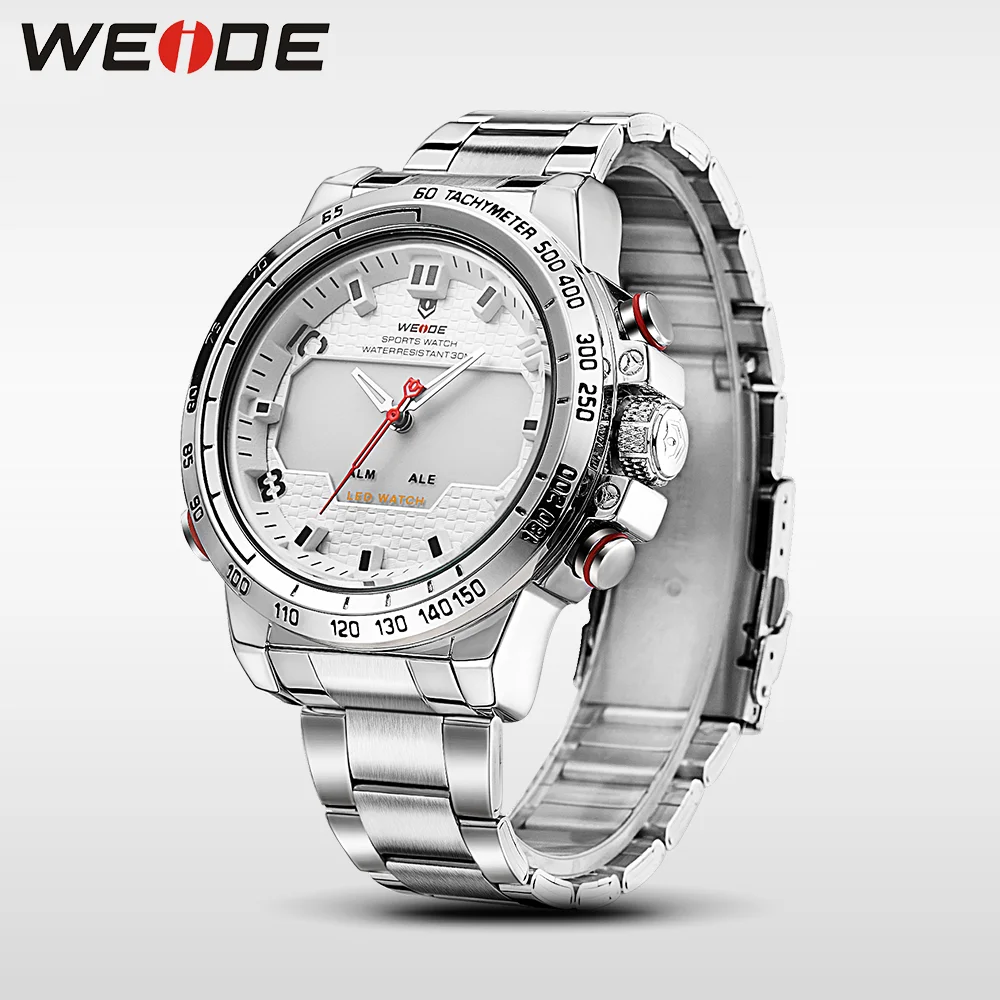 WEIDE стали серии часы люксовый бренд спорт цифровые ударопрочные