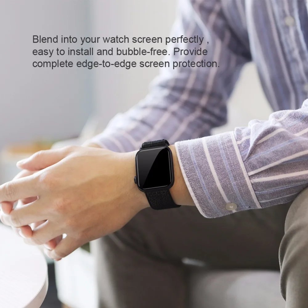 Защитное стекло для Apple Watch Series 5 4 40 мм 44 мм iWatch 3 2 1 38 мм 42 мм Nillkin 3D DS+ Max стеклянная пленка с полным покрытием экрана