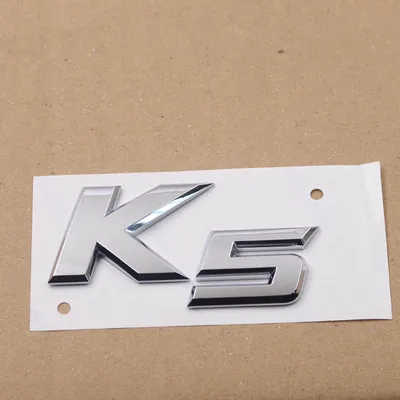 K5 Автомобильный Стайлинг ABS пластмассовая наклейка для Kia K2 K3 S DCVVT K3S K4 K5 KX3 KX5 Sportage R Премиум надпись-логотип бренда Tail Trunk эмблема - Название цвета: K5