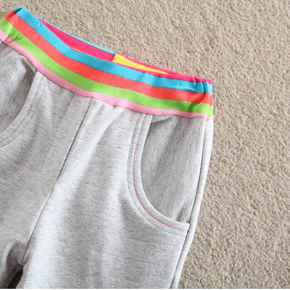 Штаны для маленьких девочек с изображением белого кролика сумкой Прямые