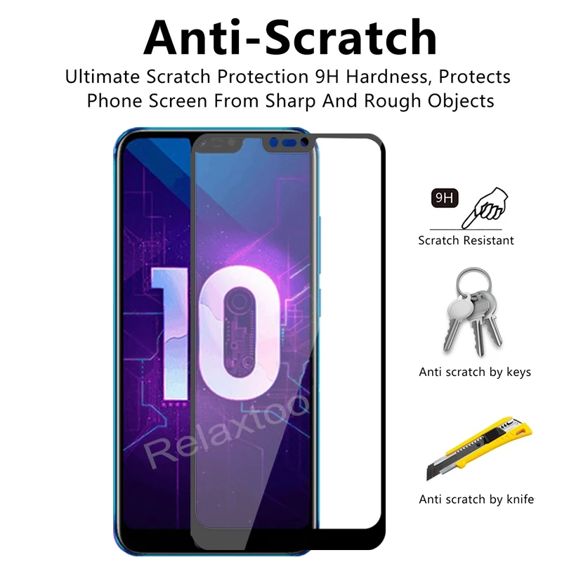 Закаленное стекло для huawei honor 10, Защитное стекло для экрана honor 10 COL-L29, Защитное стекло для honor 10, Защитное стекло для телефона