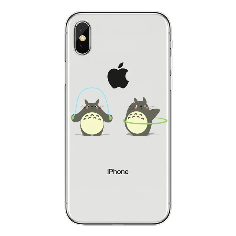 TPU Атлантическая пеламида Тоторо Аниме Ghibli Миядзаки в Viagem de Тихиро Kaonashi Мягкий ТПУ Caso de телефоны Claro для iPhone 7 8 Plus 6 5 Max/4 - Цвет: TPU