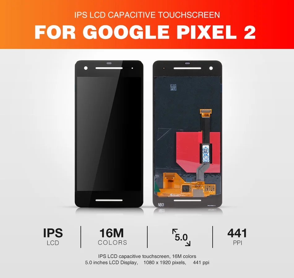 Оригинальный жк дисплей для Google Pixel 2 Pixel2 дигитайзер ремонт запасные части|lcd
