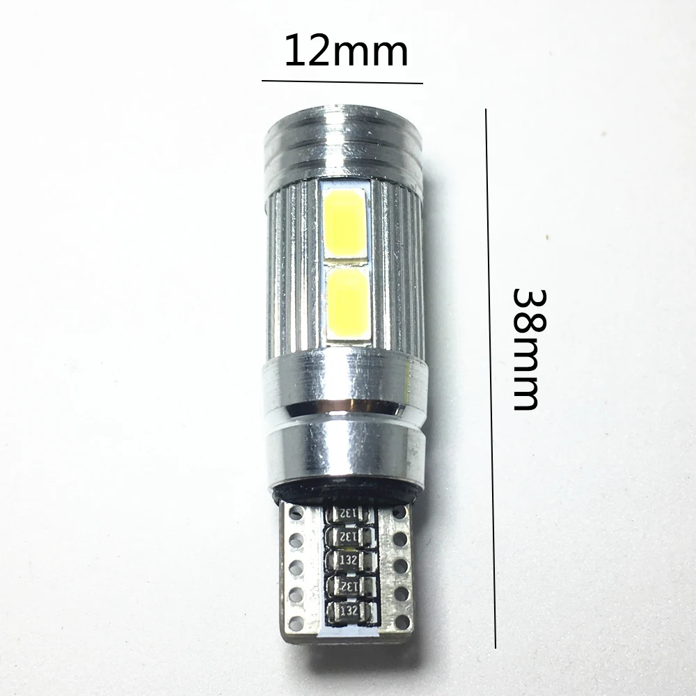 1 шт. светодиодный T10 194 W5W 10 SMD 5630 светодиодсветильник лампа Canbus для парковки