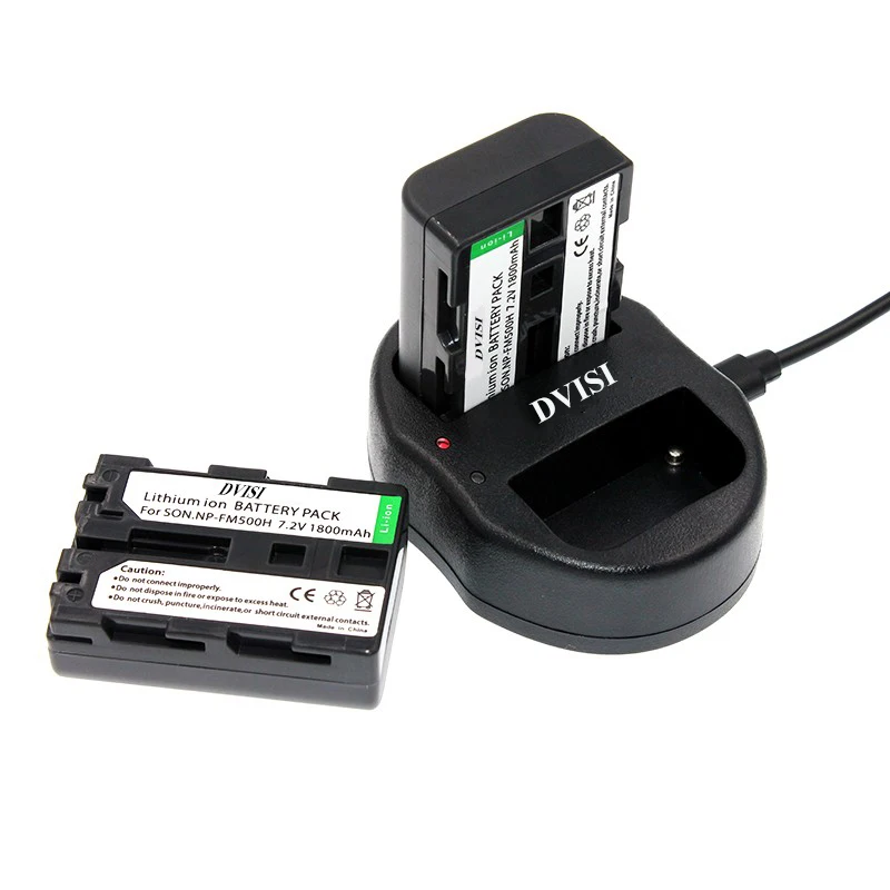 NP FM500H Аккумулятор для камеры + двойное зарядное устройство USB Sony A57 A65 A77 A350 A550 A580 A900