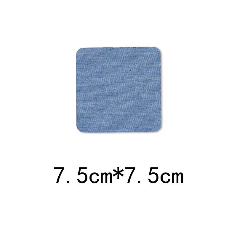 7.5cm7.5 Light blue Джинсовые вырезки режущая деталь вышивка ковбой патч джинсы патч одежда украшение ремонт отверстия глажка - Цвет: 7.5cm7.5 Light blue