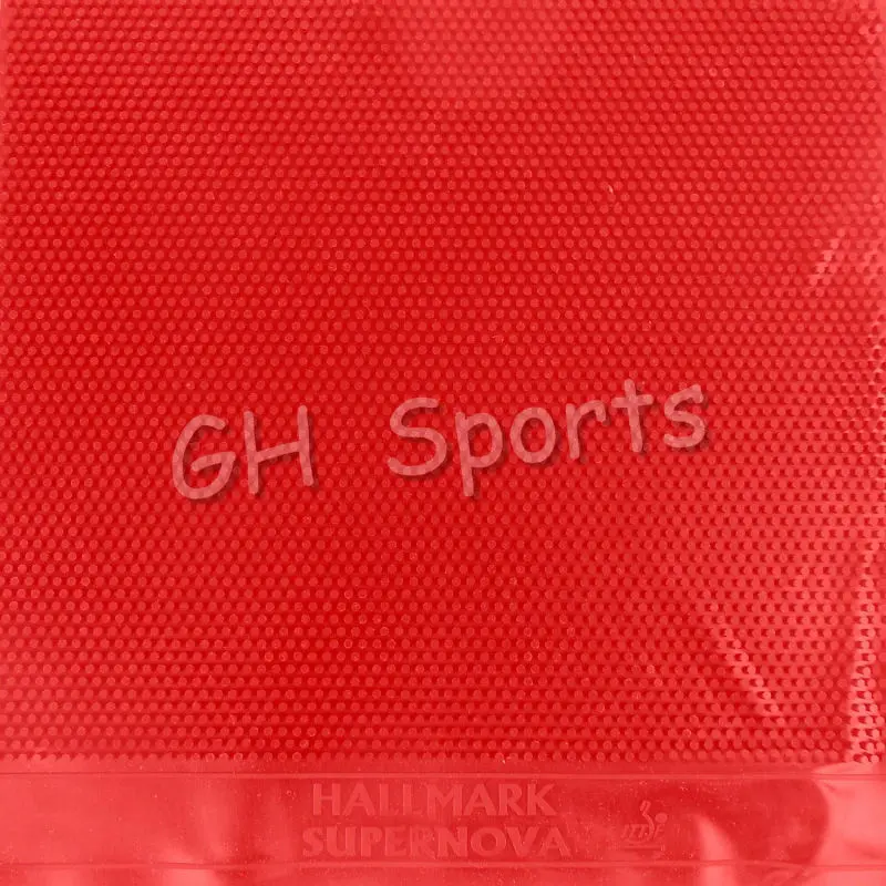 HALLMARK Supernova (без ITTF) длинный Настольный теннис Красная резина без губки (верхний
